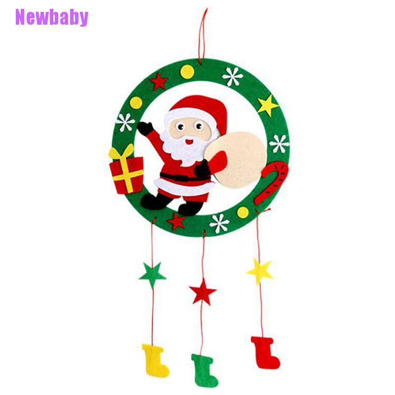 (Newbaby) Mainan Lonceng Angin Bahan Felt Untuk Kerajinan Tangan Anak DIY