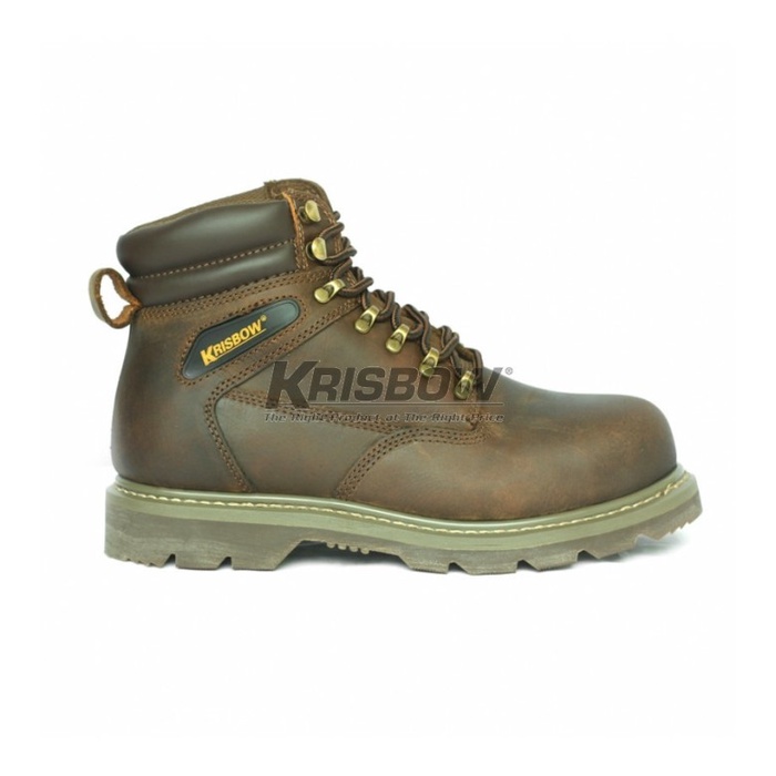 Krisbow Sepatu Vulcan Brown / Sepatu Safety Krisbow Vulcan Brown
