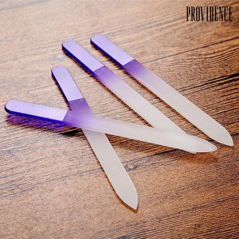 Providence 4 Pcs Durable Glass Nail Files Nail Art Acrylic Tip Buffer Buffing Manicure Tool