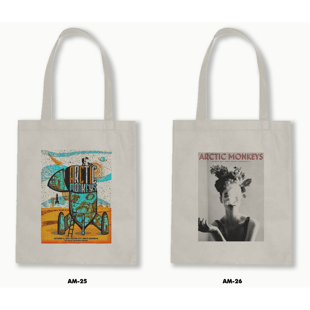 TOTE BAG RESLETING - ARCTIC MONKEYS 02