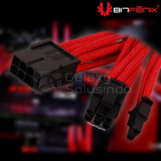 Bitfenix Alchemy PCiEx power 6+2 pin Red - sleeved cable