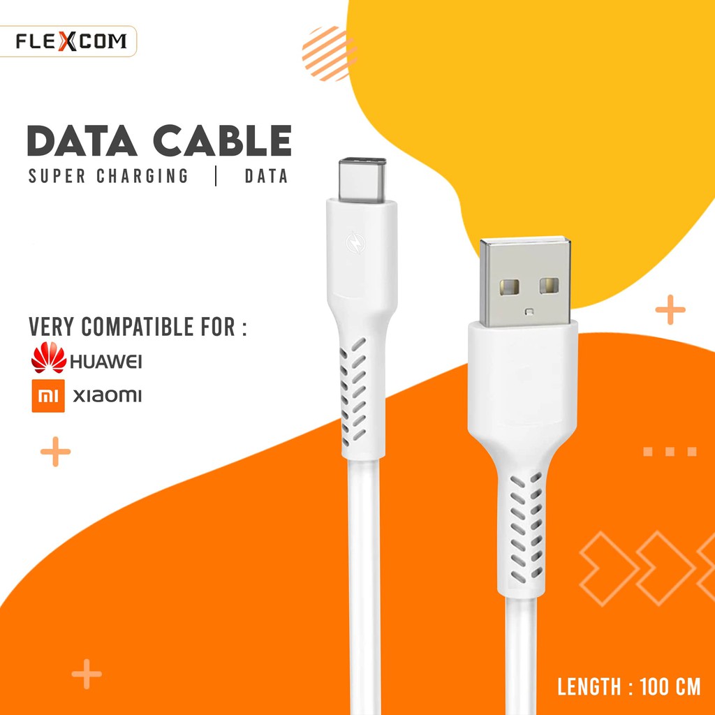 USB FLECO T16 Super charge/ 5A cable/ kabel data Huawei P10-plus-mate9-pro type C