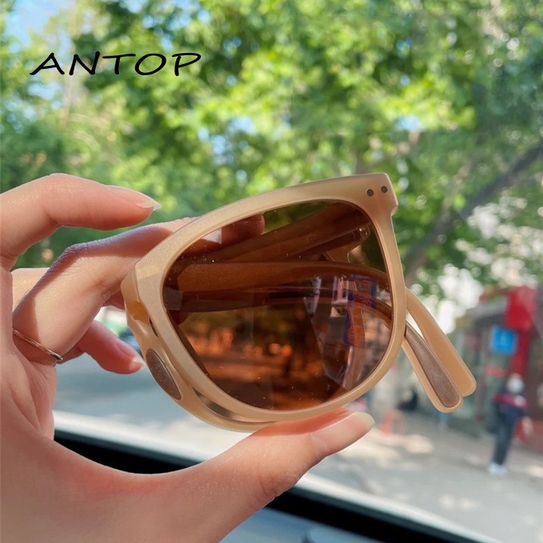 Kacamata Hitam Terbaru Bisa Di LIPAT Sunglasses Anti-UV Wanita Pria Import Kacamata Fashion ANTOP