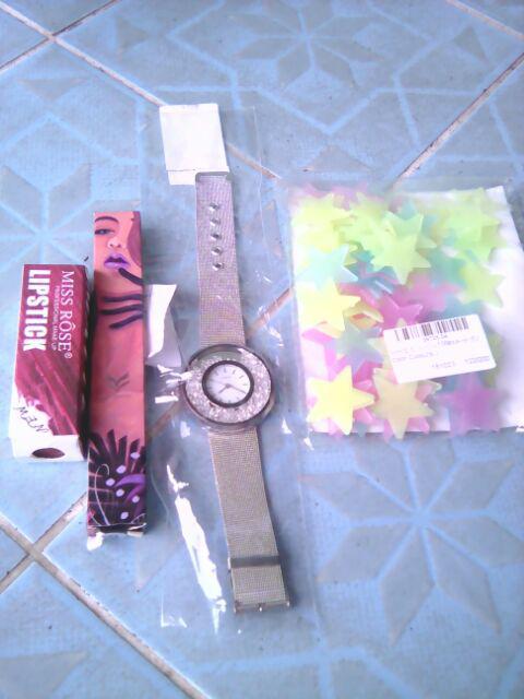 100pcs Stiker Dinding Glow In The Dark Bentuk Bintang