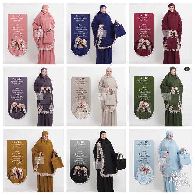 MUKENA POLOS RENDA BY RHAYANH/ MURAH BERKUALITAS TIDAK PANAS AWET DIPAKAK