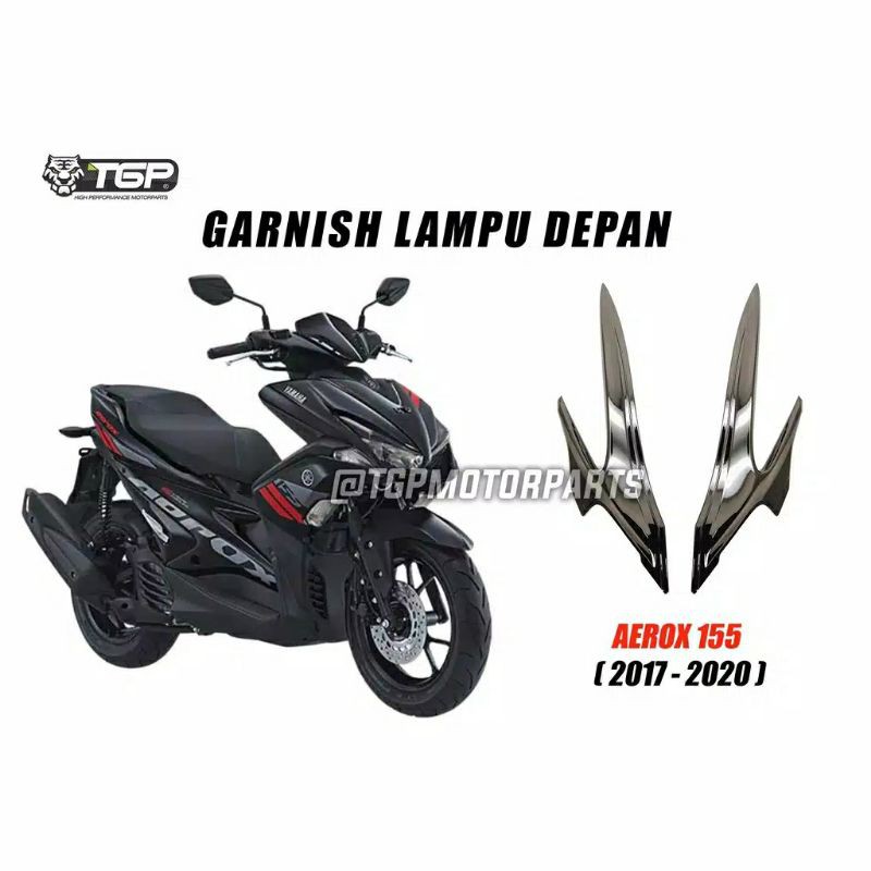 garnish lis alis lampu depan yamaha AEROX 155 TGP