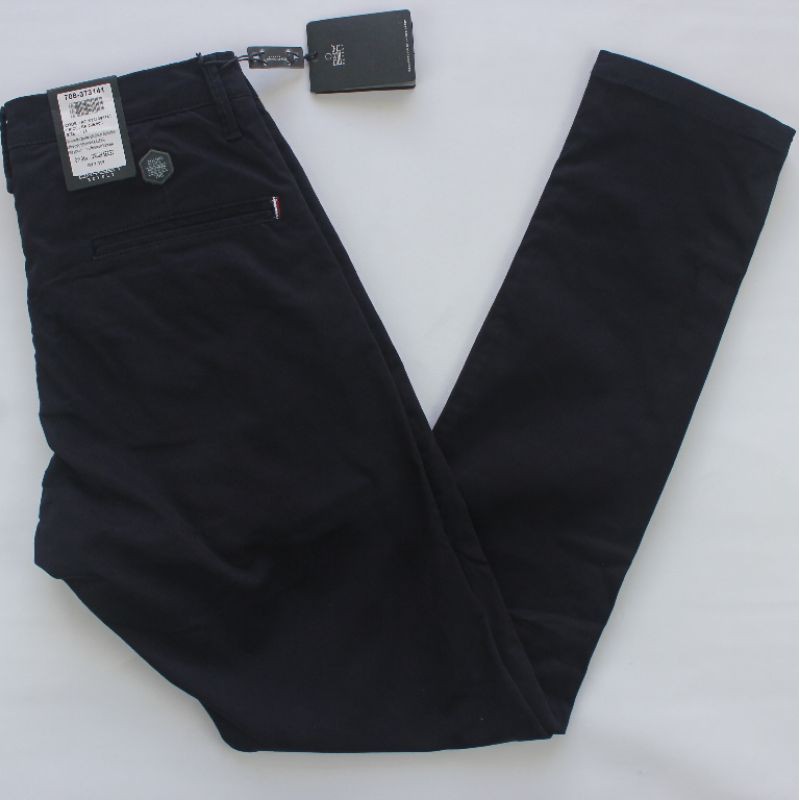 OXYGEN DENIM - NAVY / Celana Chinos Oxygen Slim Fit / Celana Katun Oxygen Dongker