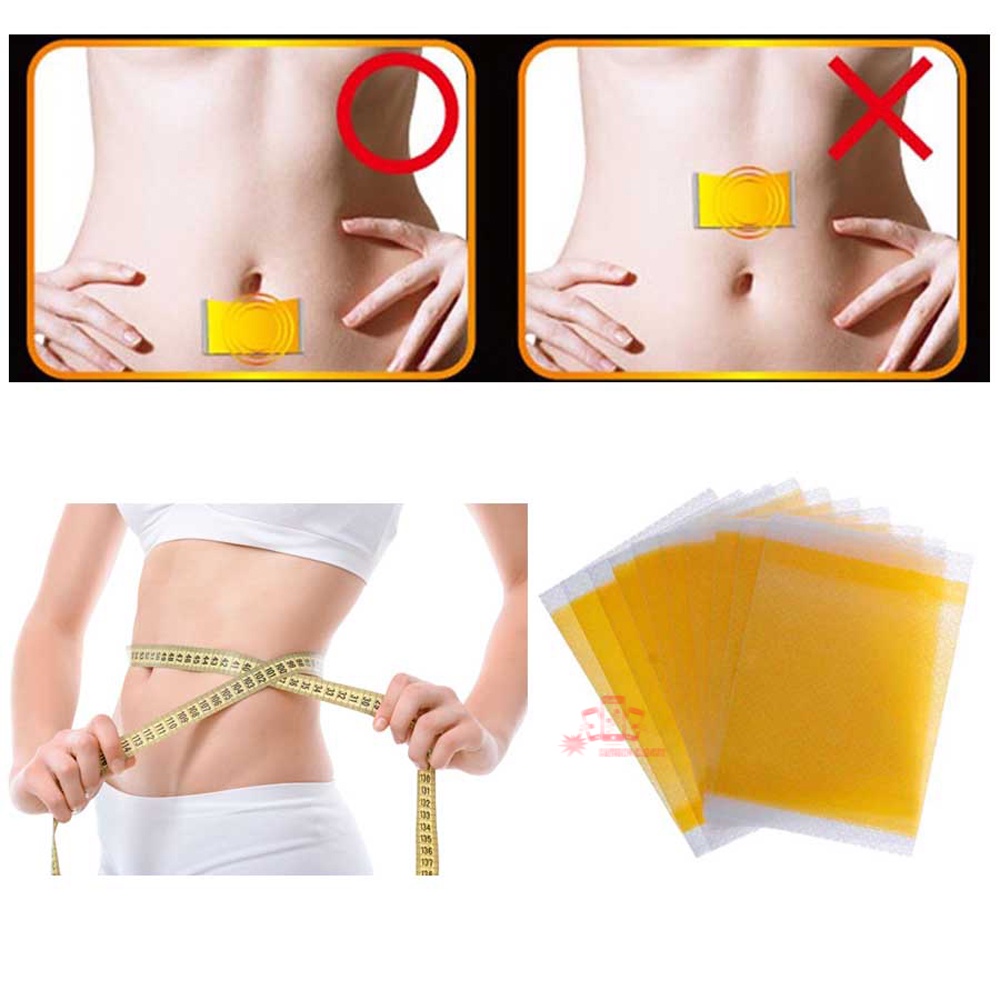 Slim Patch Koyo Pelangsing Perut 100% ORIGINAL Membakar Lemak Perut Koyo Pembakar Lemak Perut - 1 Pack Isi 10 Sachet