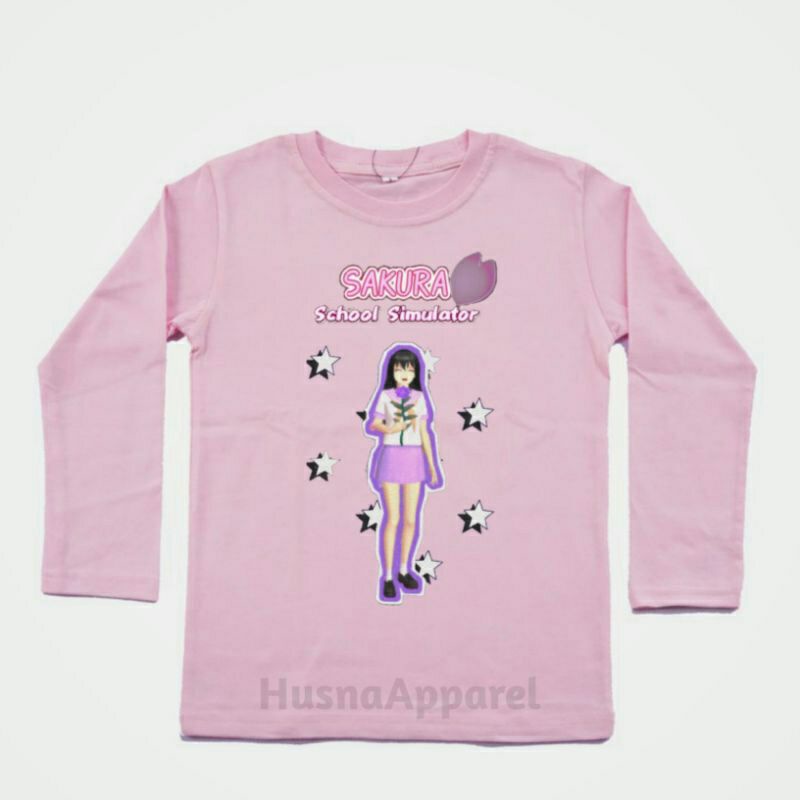 BAJU ANAK KAOS ANAK SAKURA SCHOOL SIMULATOR LENGAN PANJANG