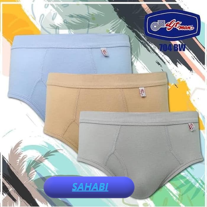 GT Man - 3 pcs Celana Dalam Pria - Pakaian Dalam Pria - 3 warna