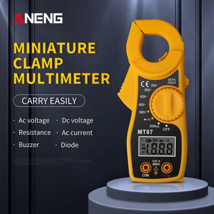 ANENG Digital Multimeter Voltage Tester Clamp - MT87 - Yellow