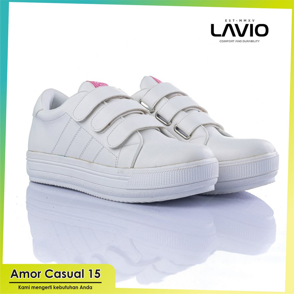 Sepatu Sneakers Wanita Keren Tanpa Tali Murah Original Lavio Prinza Branded Lokal Bukan Import