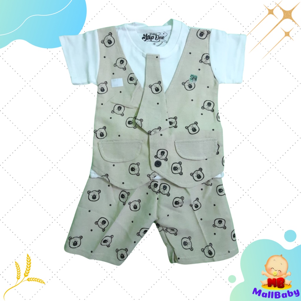 Baju Bayi Laki Laki 2 3 6 9 Bulan Setelan Baju Pesta Bayi Set Dasi Panjang