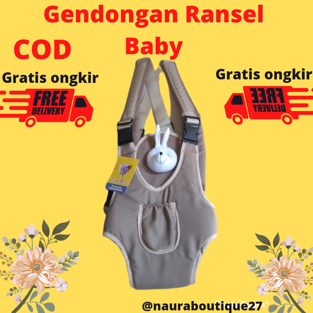 gendongan baby/ gendongan bayi / gendongan ransel polos boneka/ gendongan hipseat/ gendongan ransel