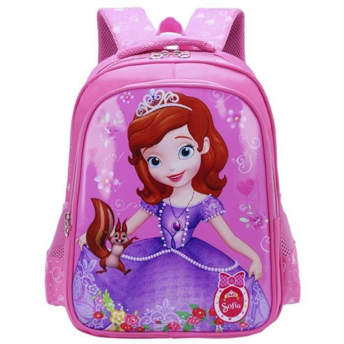 Tas Ransel Princess Sofia Anak Perempuan . Backpack Sekolah . Gab-6