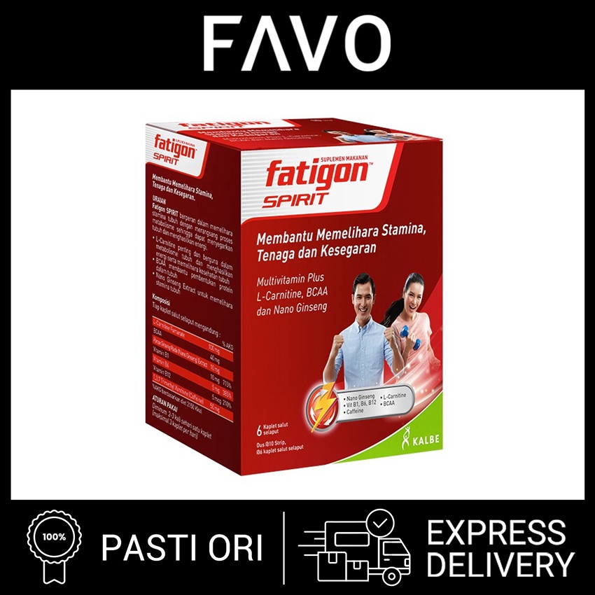 Suplemen Mutivitamin  - Fatigon Spirit - 60 Kaplet