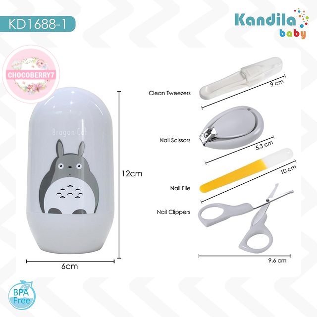 Kandila Nail Clipping Manicure Set Gunting Kuku Bayi 4in1