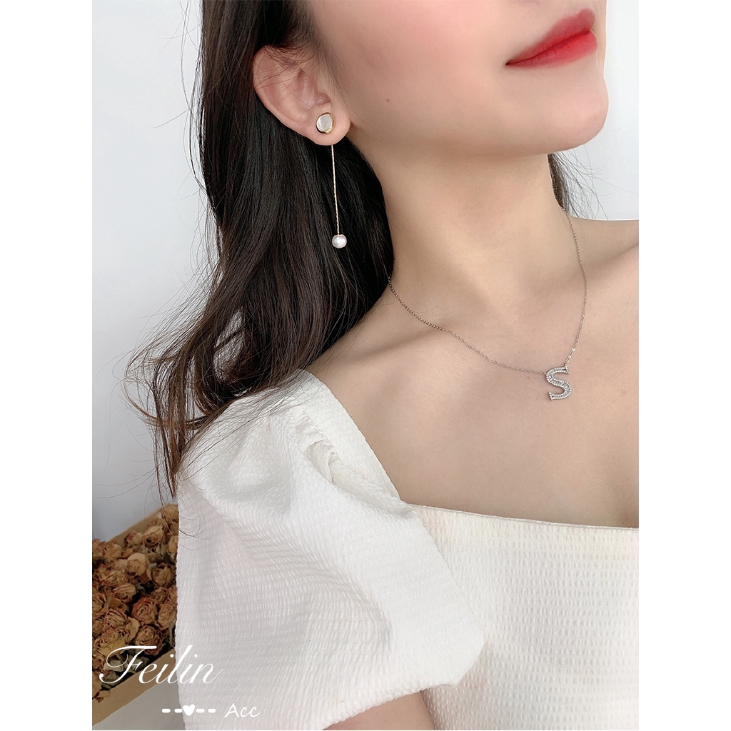 Anting Mutiara Berpohon Elegan Aksesoris fashion Korea Wanita