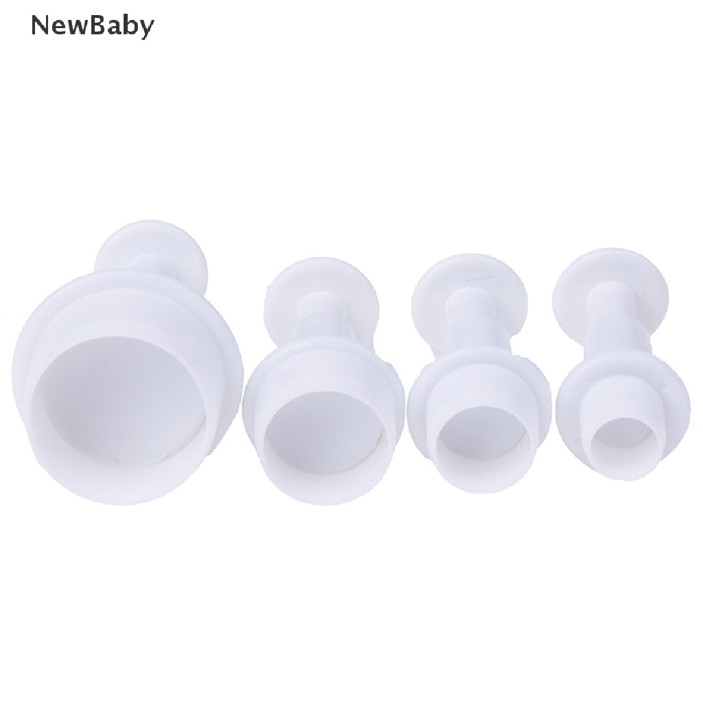 NewBaby 4pcs Round Cookie Molds Cutter Fondant Cake Decorating Tools Kitchen Accessories ID