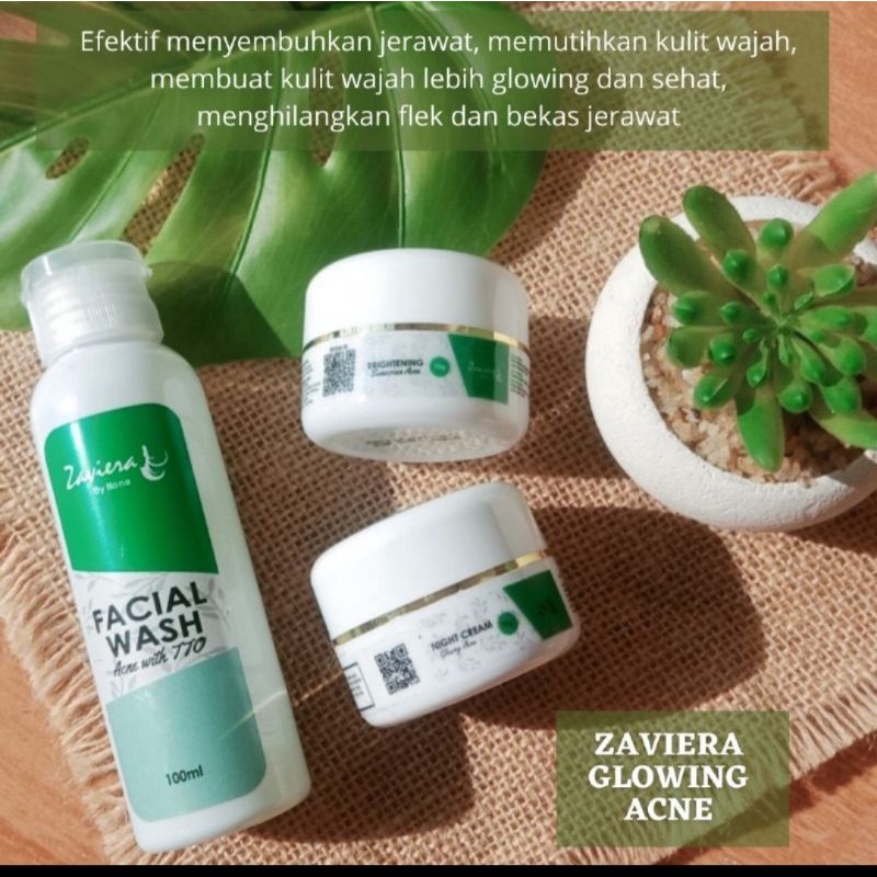 Zaviera acne glowing