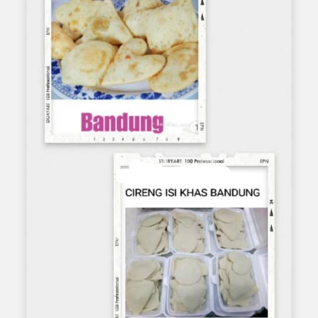 Cemilan/jajanan cireng isi