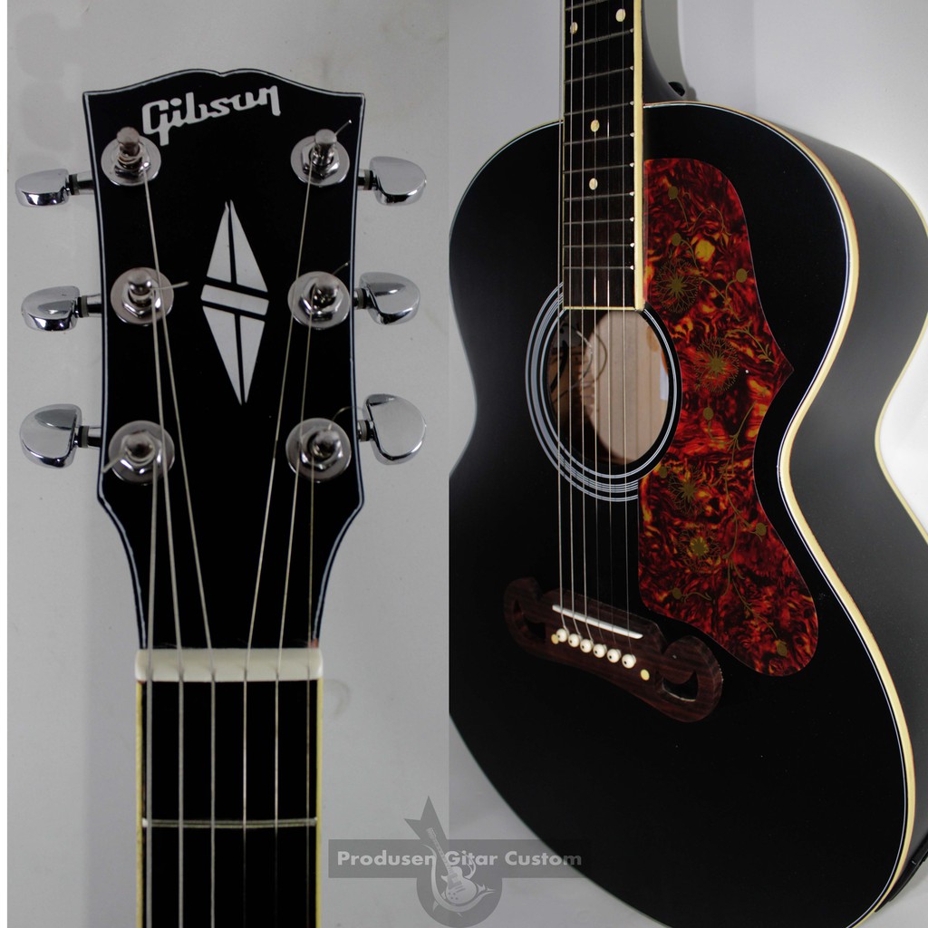 Gitar Gibson J200 Akustik Elektrik Custom