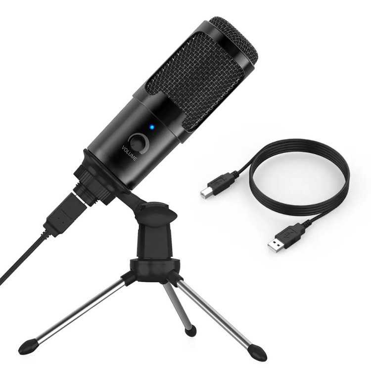 IDN TECH - TaffSTUDIO Microphone Condenser USB Mikrofon with Stand - UD-800