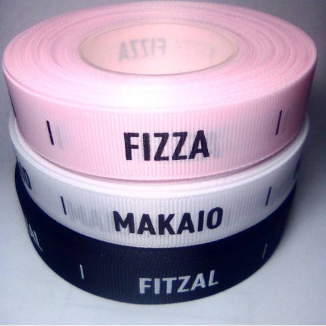 

Sablon Label Pita Grosgrain (Free Design) Berkualitas