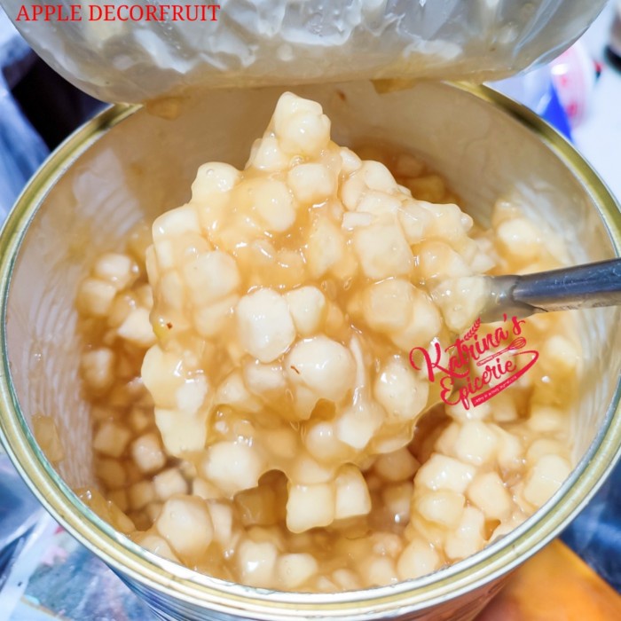 

500 GRAM APPLE DECORFRUIT - SELAI APEL DENGAN BUAH APEL ASLI
