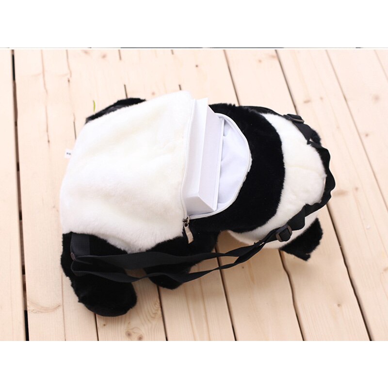 Tas ransel panda bulu lucu imut gemoy Ransel Wanita Baru Boneka Mewah Kasual Tas Kepribadian Kartun Tas B2305