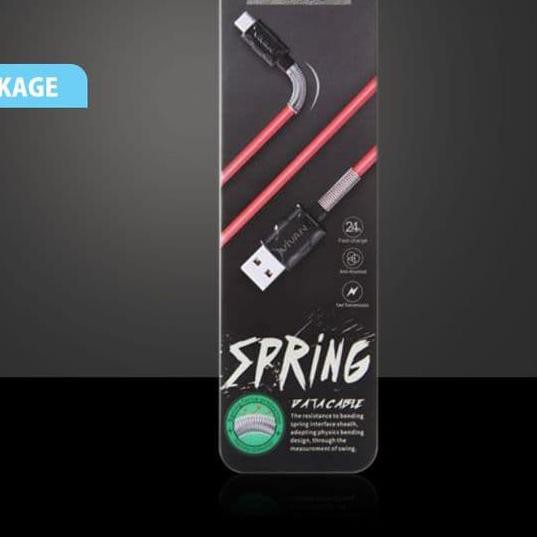 ✯ Charger Android Kabel Charger Mciro USB VIVAN FM100 2.4A 1M Kabel Data HP Murah ✰