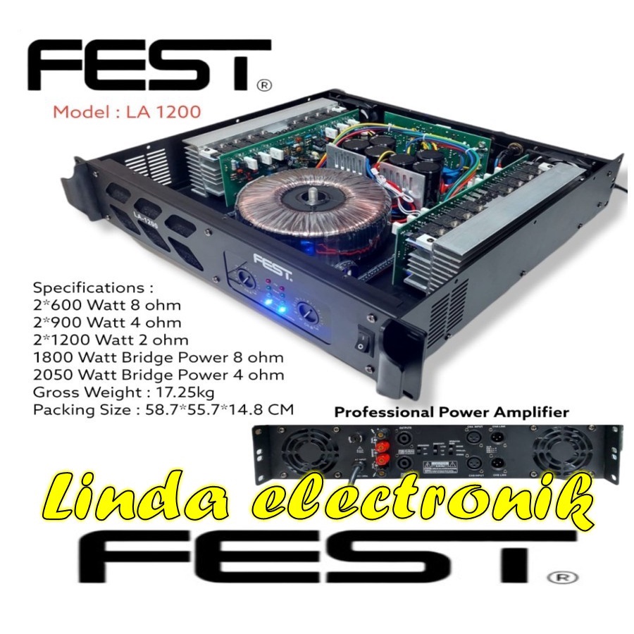 power amplifier fest la1200 FEST LA 1200 ORIGINAL