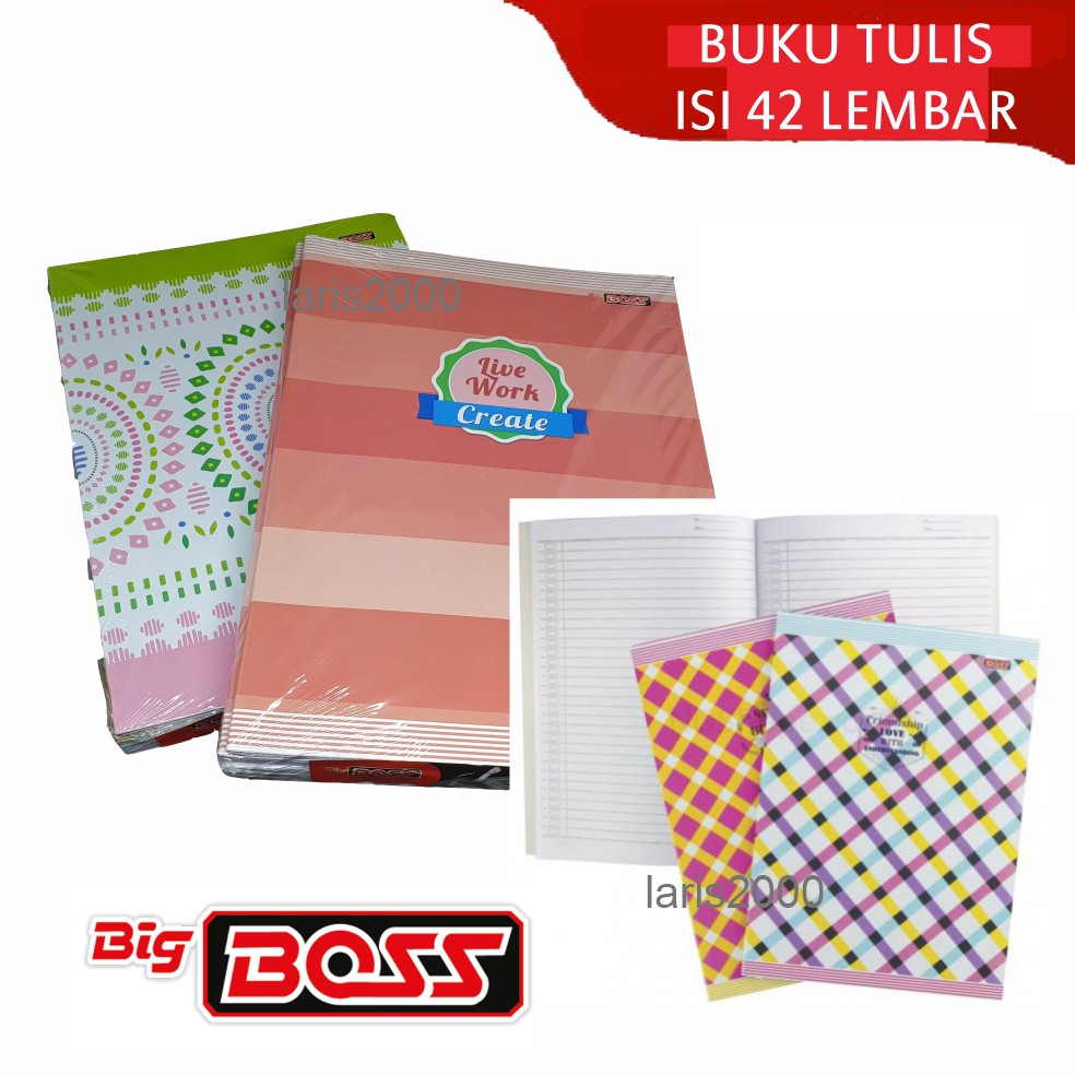 

Buku Tulis Boxy Big Boss isi 42 lembar (per pcs)