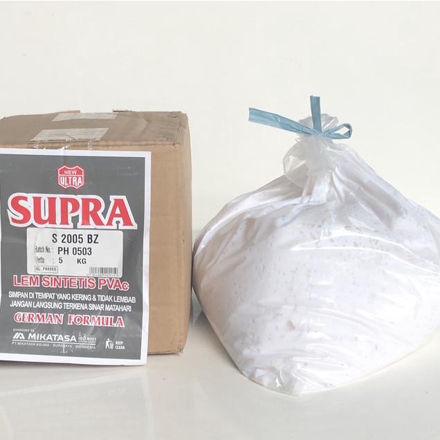 

Lem Putih Supra 5 Kg - Lem Sintetis Pvac German Formula 5 Kg