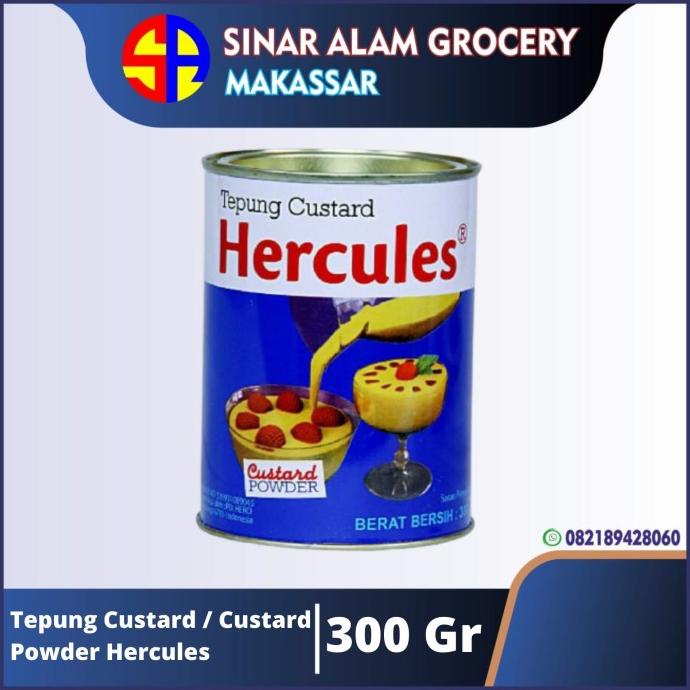 

[[COD]] Tepung Custard / Custard Powder Hercules 300 gr TERMURAH Kode 1085