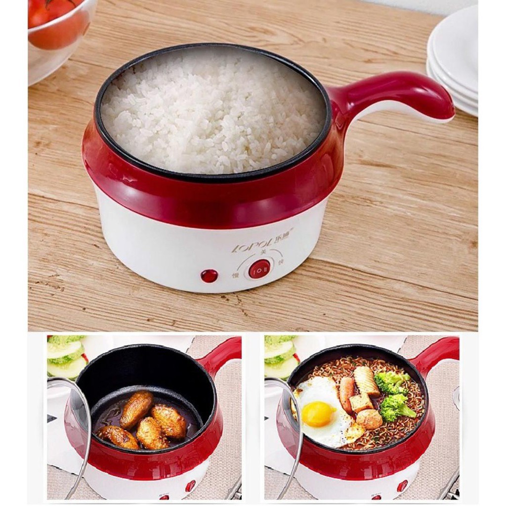 BISA COD NEW PANCI NON STEAMER LISTRIK / Multifunctional Electric Fry Pan Panci Listrik Panci Lapisan Keramik