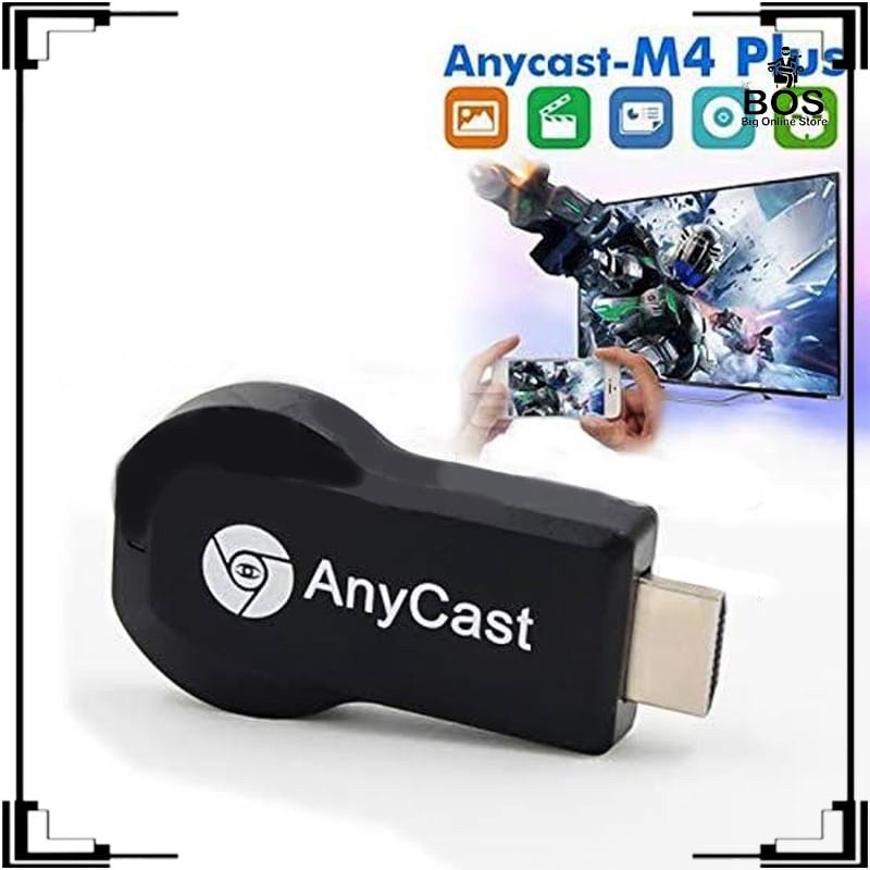 BOS - ANYCAST DONGLE HDMI M4 PLUS | USB WIRELESS WIFI RECEIVER TV M4+