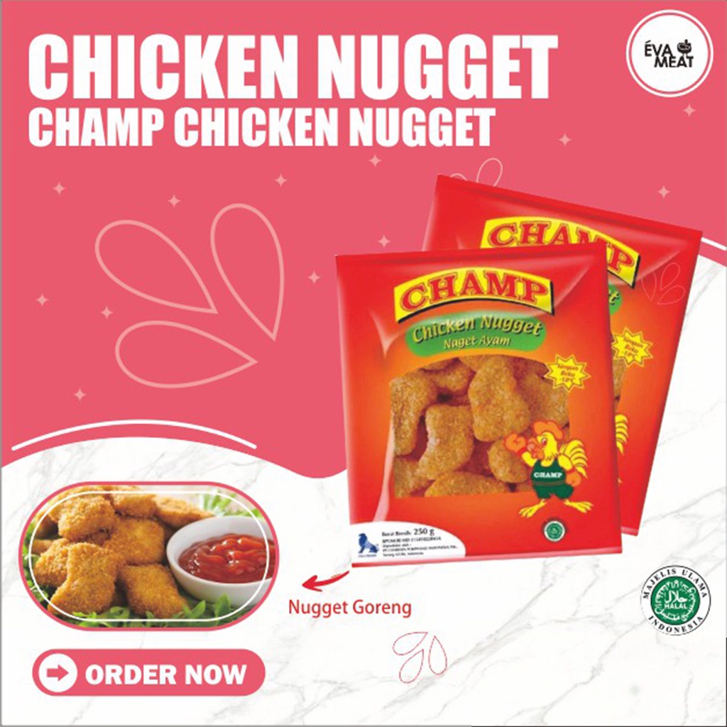 champ chicken nugget / champ nugget / nugget champ / nugget ayam champ / chicken nugget / champ bdg