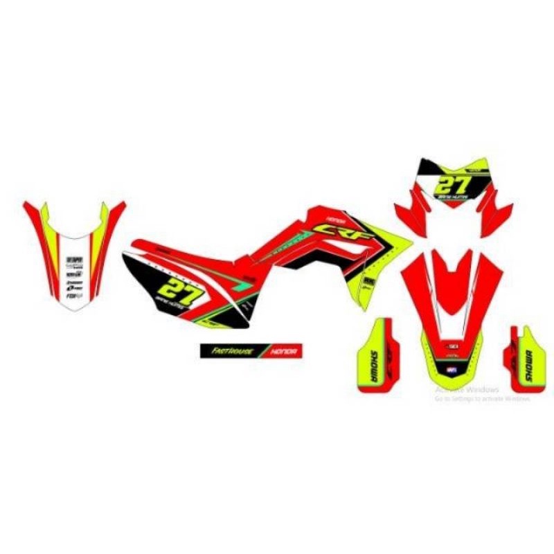 Decal CRF 150 PREMIUM STABILO
