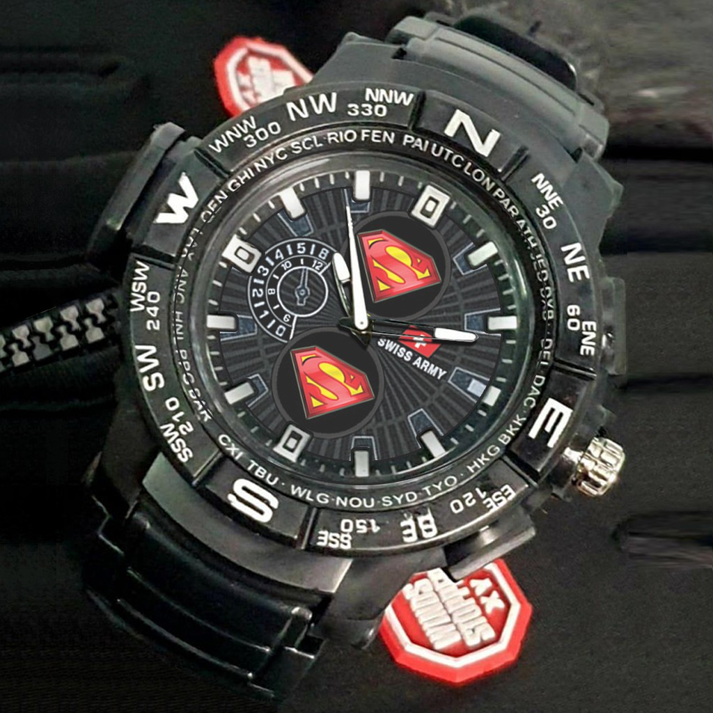 (EXCLUSIVE) Jam Tangan SUPERMAN -  Sport Bagus