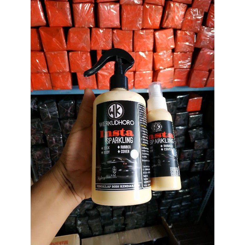 Insta sparkling 500 mili Pengkilap/pelindung cat body/spray/wax/poles/magic/coating/nano ceramic