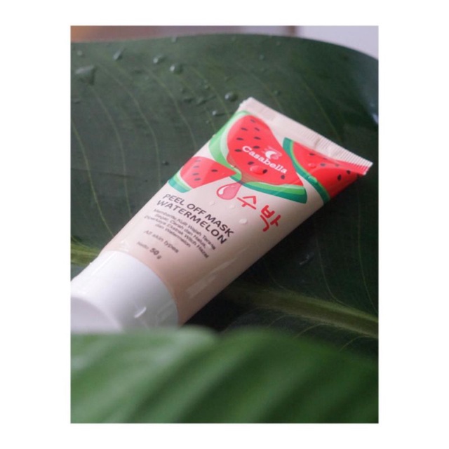 CASABELLA PEEL OFF MASK WATERMELON / MASKER SEMANGKA CASABELLA / MASKER PENCERAH WAJAH