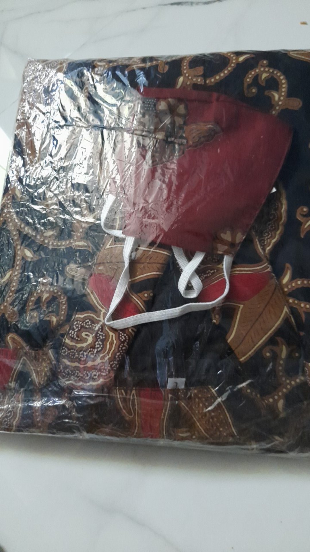 Kemeja Batik Pria Full Furing Lengan Panjang Katun Halus Baturadenan Motif Kembang Lombok