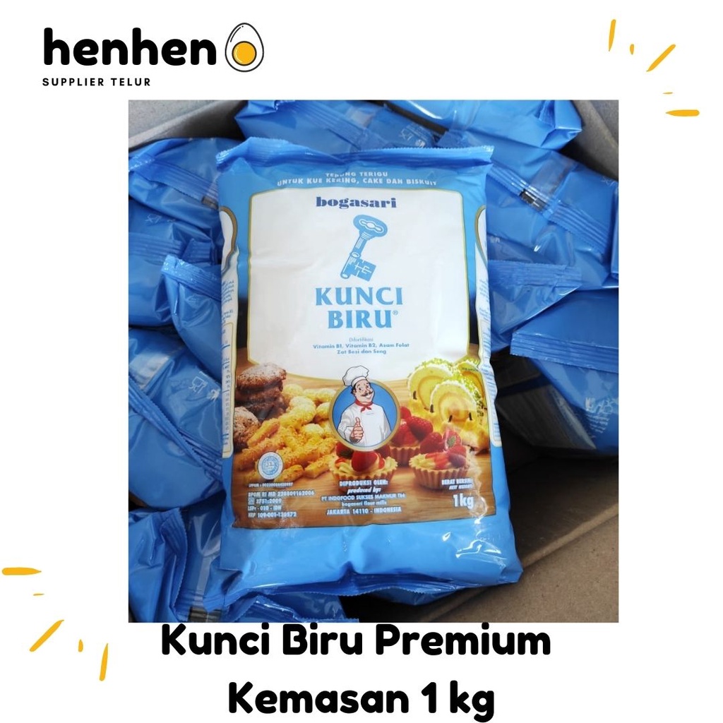 

TEPUNG TERIGU KUNCI BIRU 1KG PREMIUM BOGASARI READY STOCK