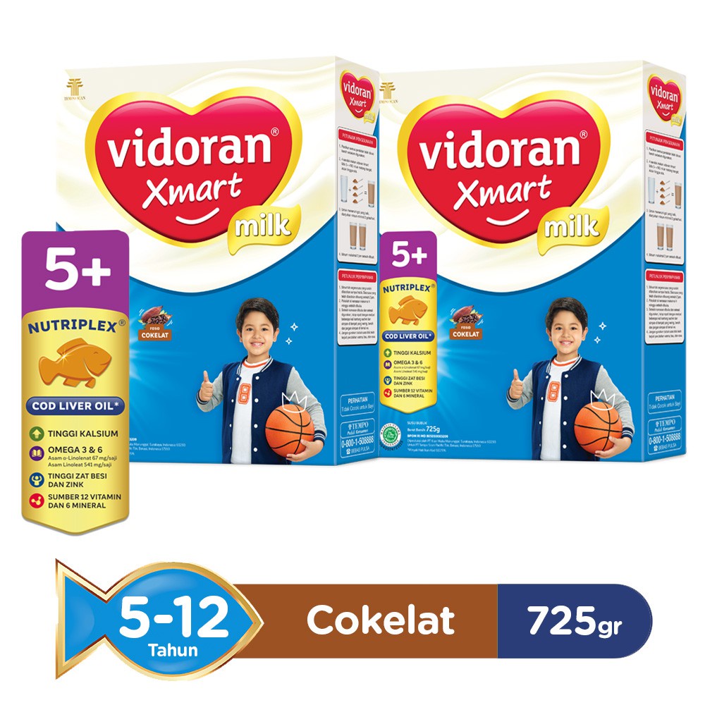 VIDORAN SMART 5+ COKELAT 725GR