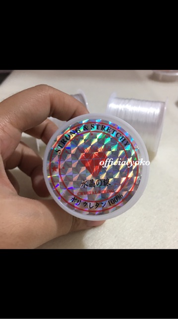 Senar Karet Jepang Elastis/roll (ukuran ada di gambar)