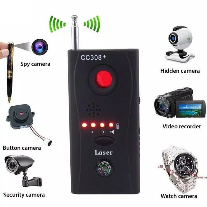BUG DETECTOR Wireless Anti Spy Hidden Camera Finder detektor penyadap