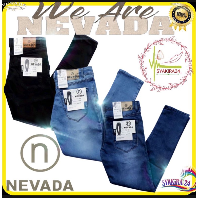 NEVADA CELANA JEANS PANJANG PRIA STRETCH  STYLE CELANA PANJANG CELANA JEAN