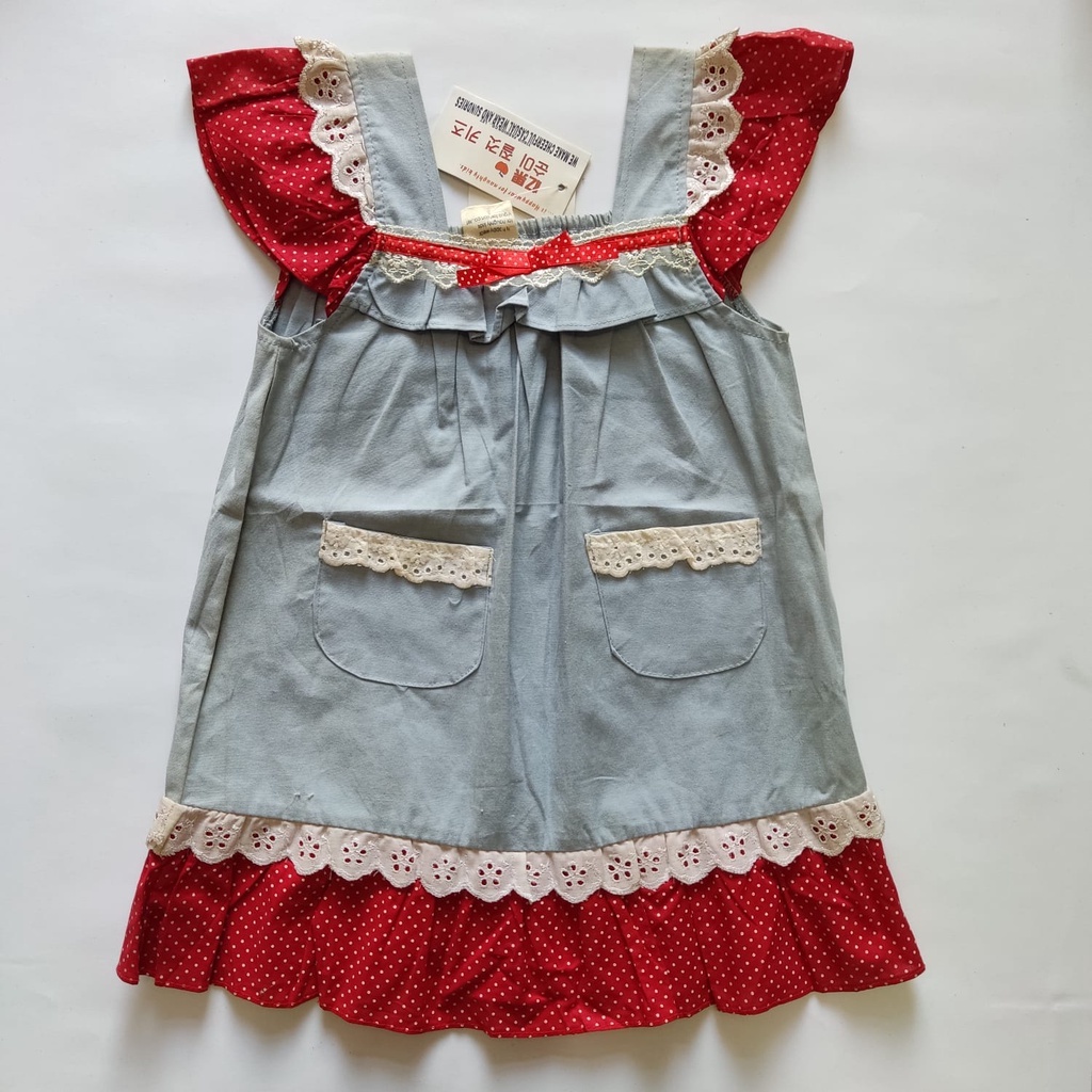 Dress Merah Fashion Anak Perempuan