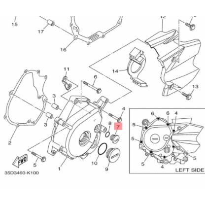 TUTUP TOP MAGNET MAHNIT KECIL HITAM VEGA R LAMA - VEGA R NEW - VEGA ZR RR FORCE FI ORIGINAL YGP 90340-14806